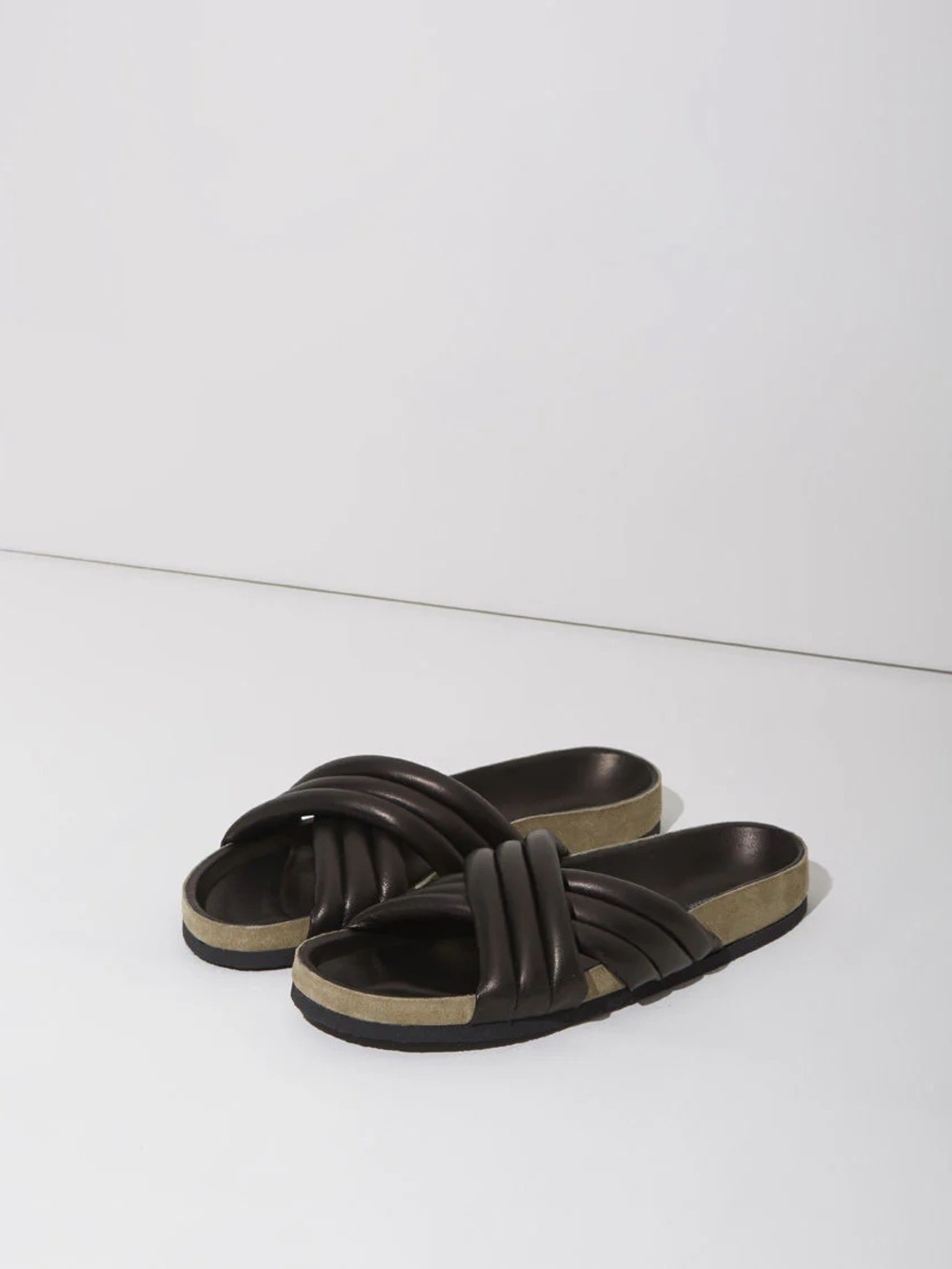 Isabel Marant Padded Crisscross Slide Sandals in Black size 36/6
